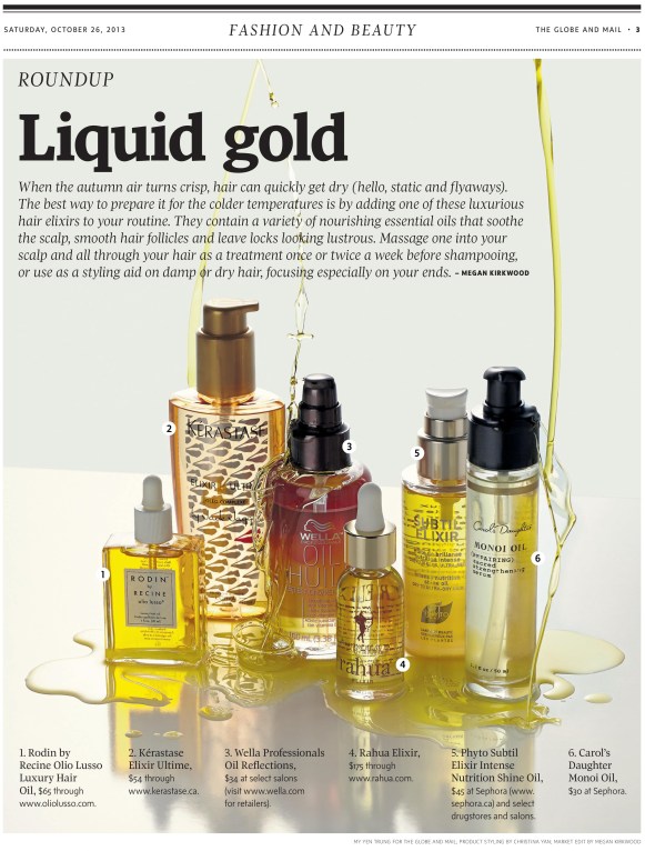 The Globe and Mail Hair Oils