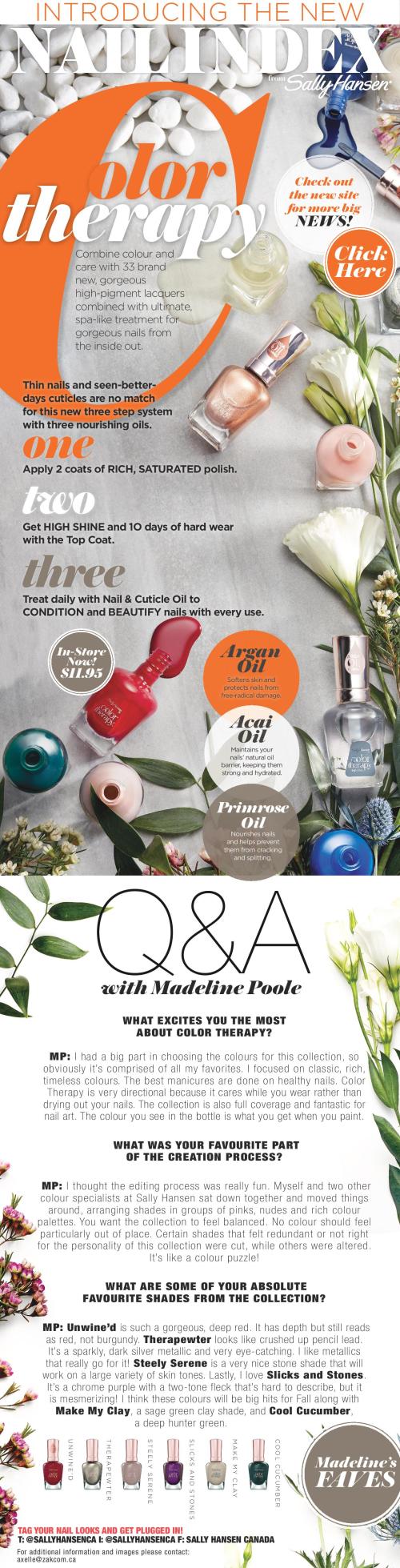 Sally Hansen Nail Index Color Therapy