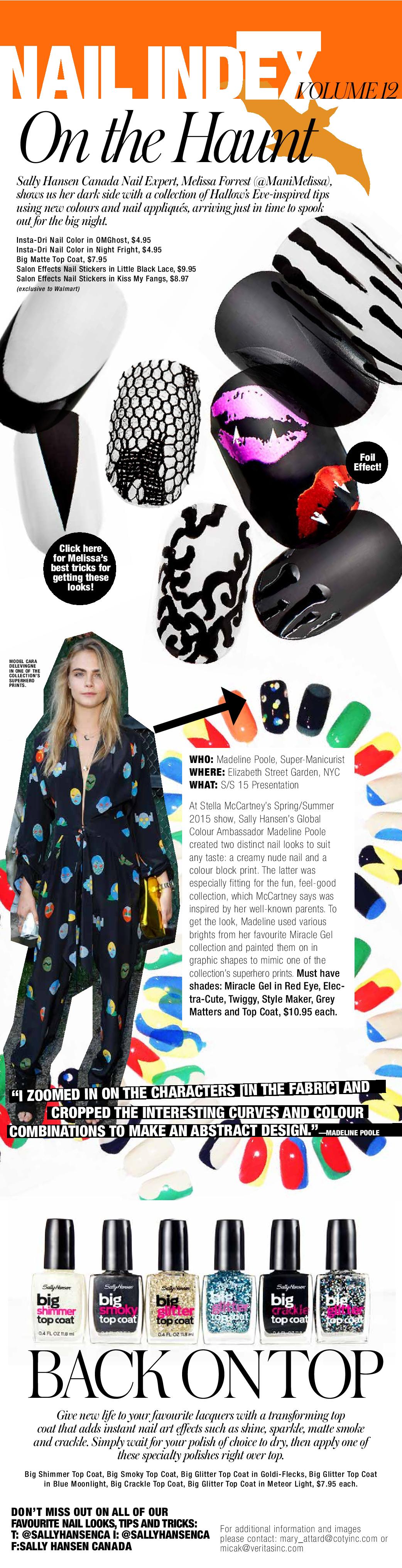 Sally Hansen Nail Index Halloween