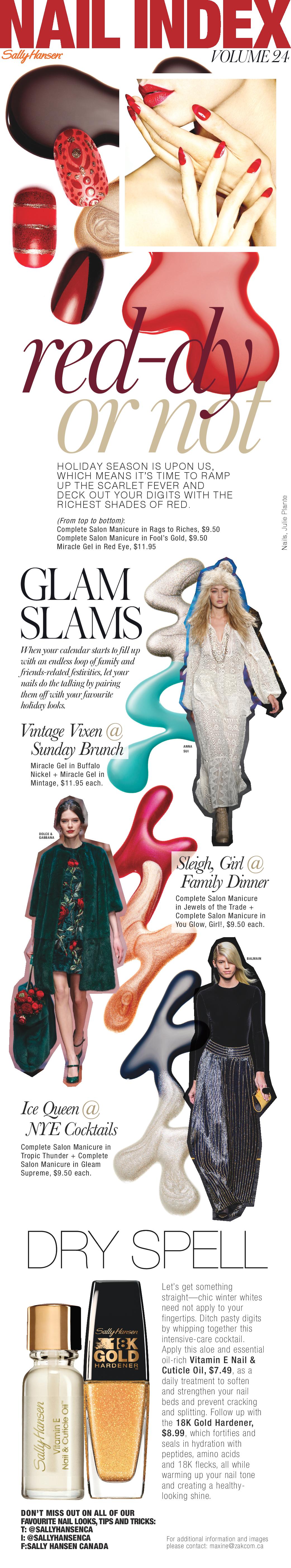 Sally Hansen Nail Index Holiday Vol 24