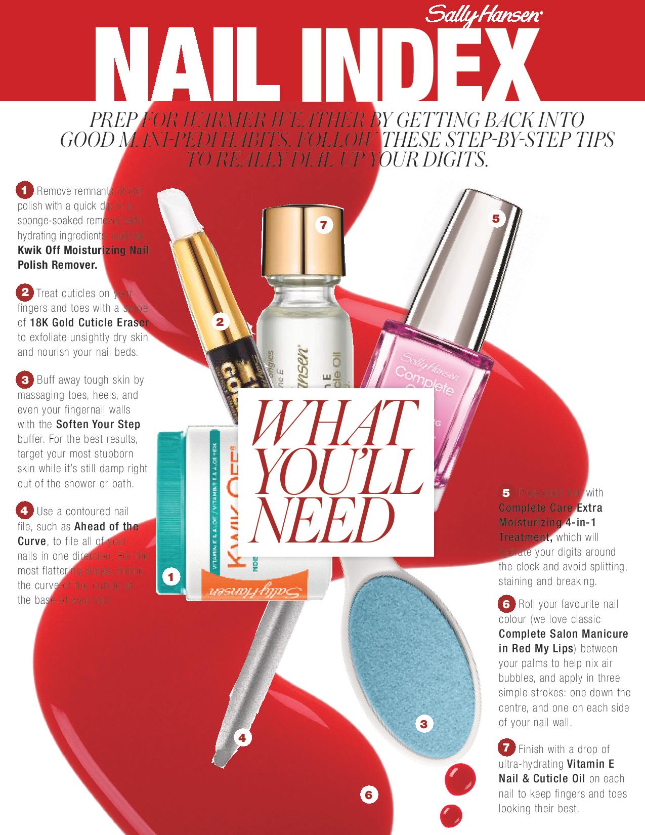 Sally Hansen Nail Index How To Vol 18