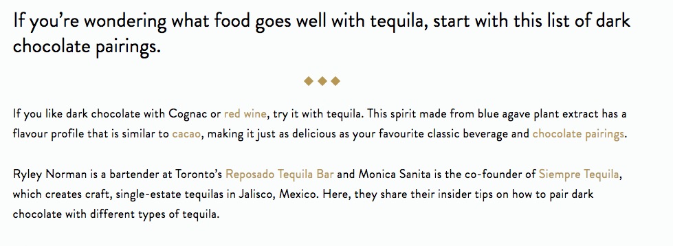 Pair Chocolate and Tequila 2