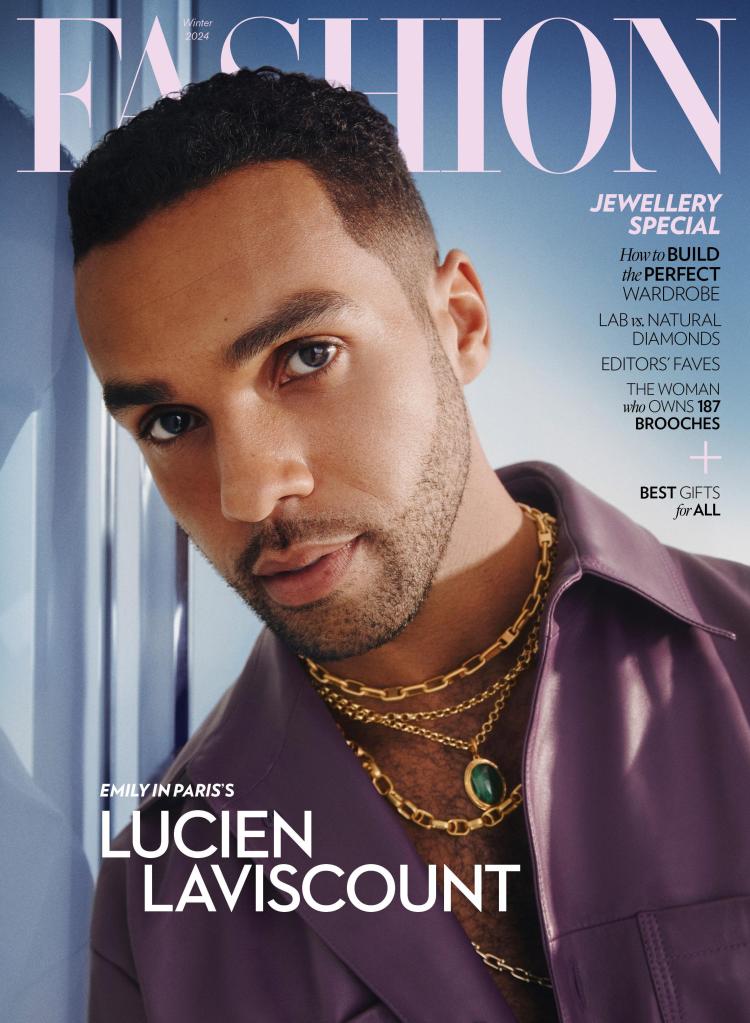 FASHION Magazine Winter 2024 Jewellery Special Cover with Lucien Laviscount